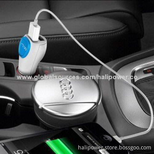 Smart Dual USB Charger, Sized 25 x 24.8 x 70.5mm